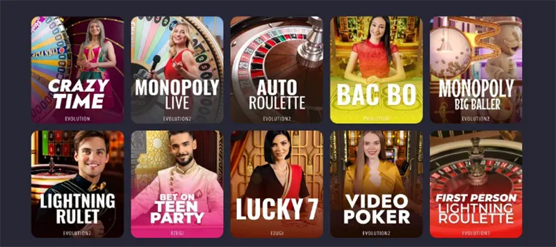 Live Casino dealers at Banger Casino