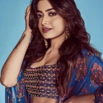 Rashmika Mandanna Hot Pics in Blue Attire 