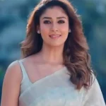 White Saree Look of Nayanthara